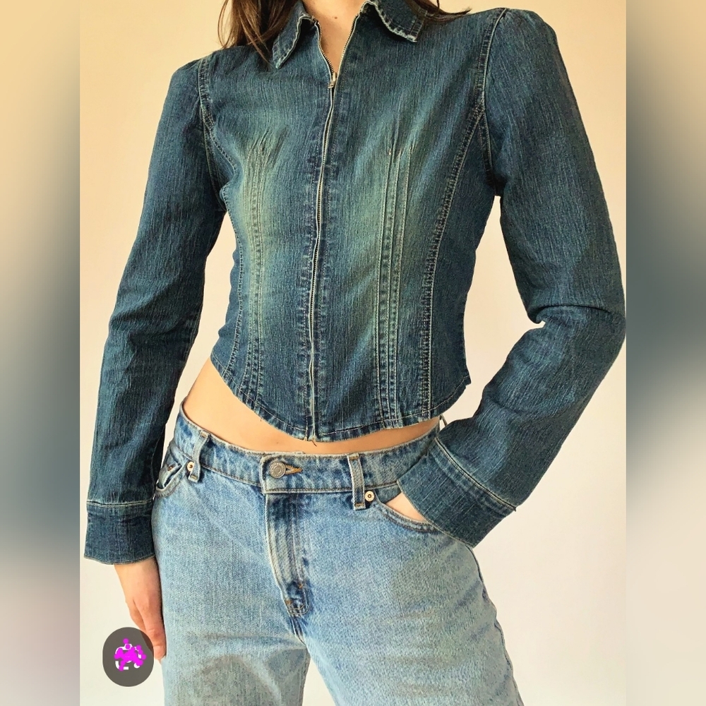 Amisu Women's Denim Jacket Size 38